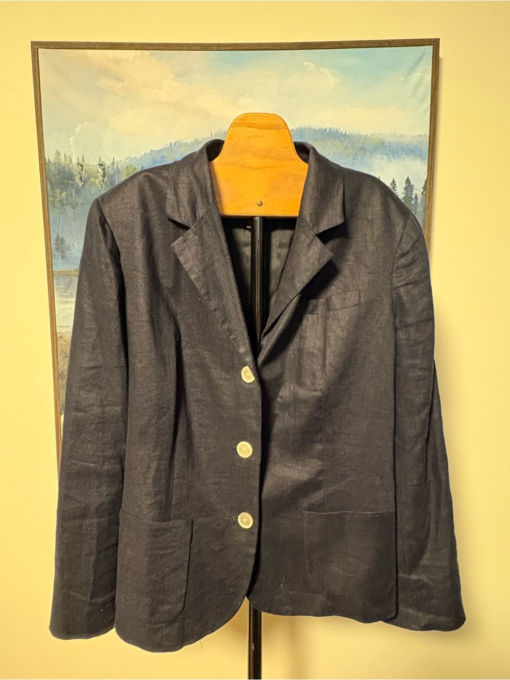 Ralph Lauren Linen Dark Navy Blazer